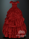 POISON ROUGE Lovelace Victorian Dress Red