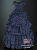 POISON ROUGE Lovelace Victorian Dress Blue