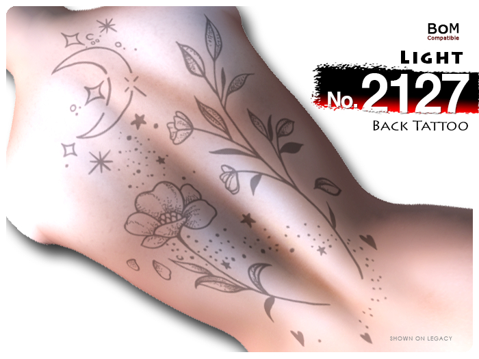 (Back Tattoo) No.2127 Light