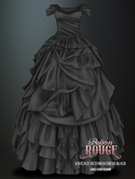POISON ROUGE Lovelace Victorian Dress Black