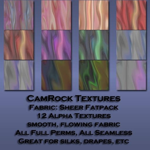 CamRock Textures:Fabric - Sheers Fatpack