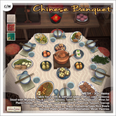 [V/W] Chinese Banquet - 30+ Items Complete Asian Dining Set for Festivals