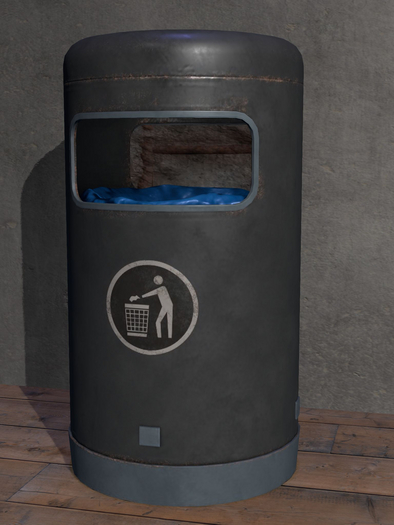 {Unflat Stuff} Garbage Bin