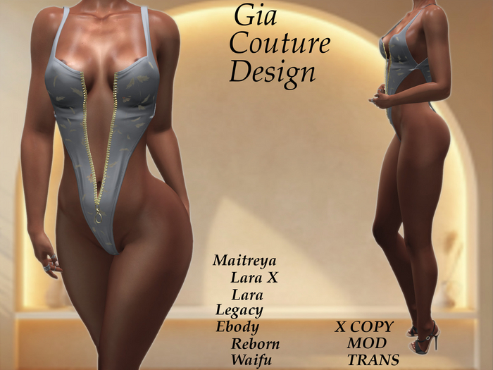 "GCD" Sarah One Piece Swimsuit Blue