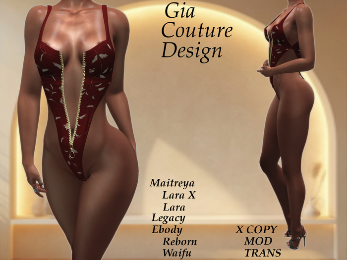 "GCD" Sarah One Piece Swimsuit Red