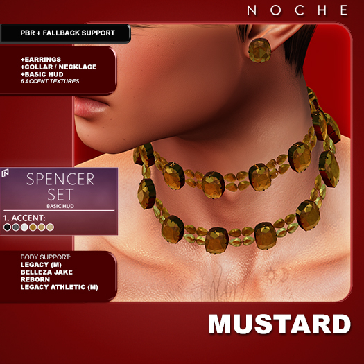 Noche. Spencer Set Mustard