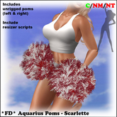 *FD* Aquarius Poms [Boxed] Scarlette