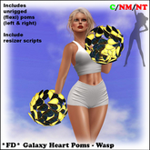 *FD* Galaxy Hearts Poms [Boxed] Wasp