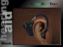 SciFi hearing aid, blinking, Mesh