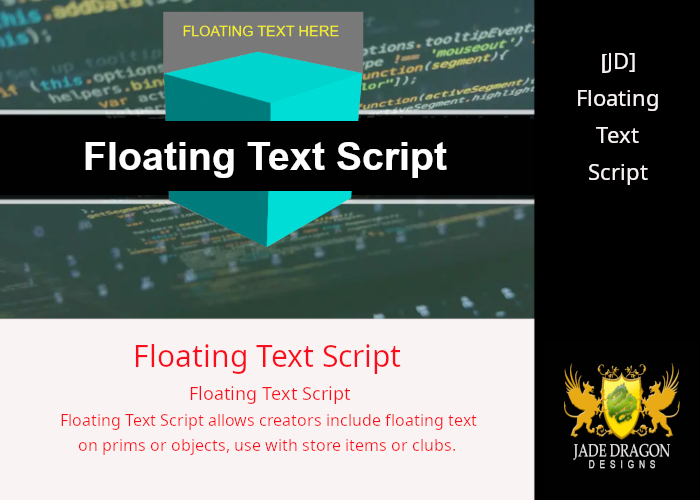 [JD] - Floating Text Script - Full Permissions