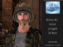 {AB} Military M1 Helmet - 3D Mesh