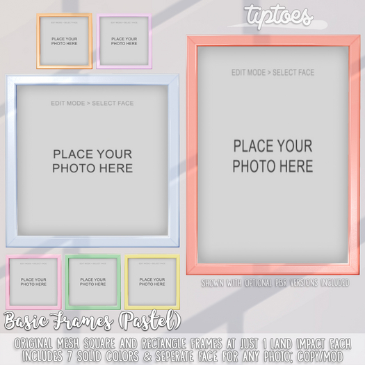 . tiptoes - Basic Frames - Pastel Set