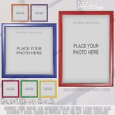 . tiptoes - Basic Frames - Dark Set