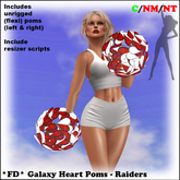 *FD* Galaxy Hearts Poms [Boxed] Raiders