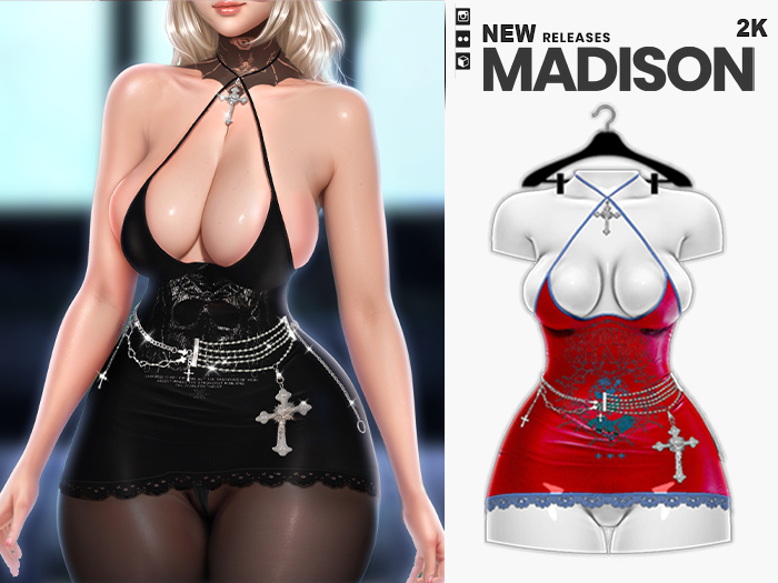 Madison - Yuji Dress - [Red/Blue]