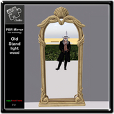 Mirror *new* standing old antik lightwood Spiegel PBR 