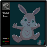 Mirror Spiegel  PBR Easterbunny with minimal background
