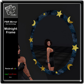 Mirror Spiegel *new* PBR Midnightframe with stars V2