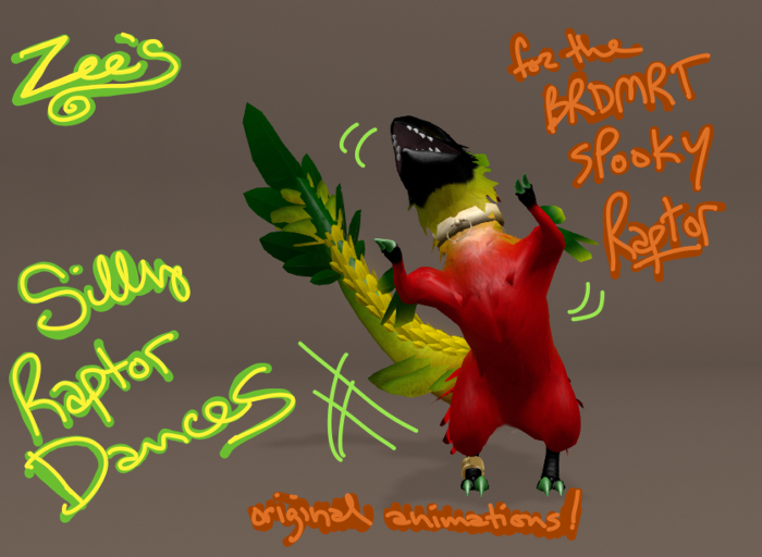 Zee's Silly Dances for BRDMRT Spooky Raptor (boxed)