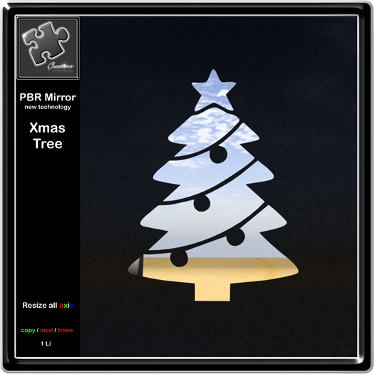 Mirror xmas tree PBR with resize Script