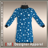 [NF] Glennis Sweater - Cobalt Stars - Sizes XXS-L