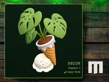 MIASNOW 2026 - Monstera Plant in Ice Cream Cone, DECOR