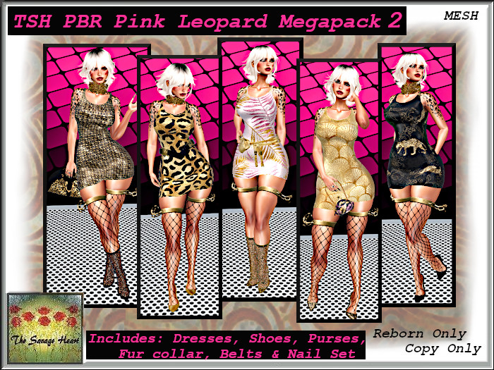 TSH   PBR Pink Leopard Reborn Set Megapack 2 