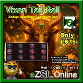 eZSL Capricorn Astrology Tail Ball for Vixen Tails [Add/Unpack]