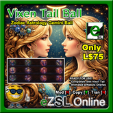 eZSL Gemini Astrology Tail Ball for Vixen Tails [Add/Unpack]