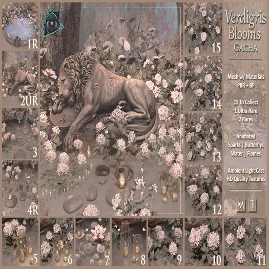 11 // Verdigris Blooms Geranium // 3rd Eye