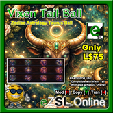 eZSL Taurus Astrology Tail Ball for Vixen Tails [Add/Unpack]