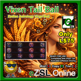 eZSL Virgo Astrology Tail Ball for Vixen Tails [Add/Unpack]