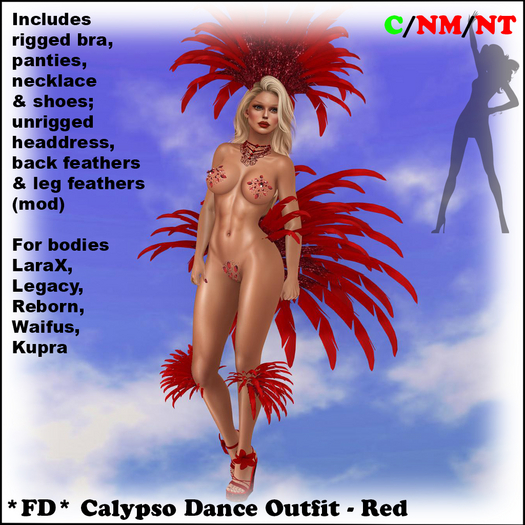 *FD* Calypso Outfit [Boxed] Red