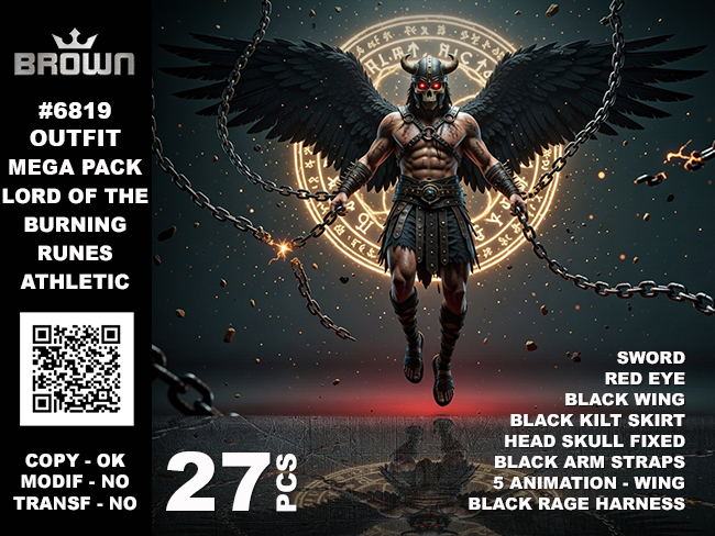 6819 OUTFIT MEGA PACK - LORD OF THE BURNING RUNES - ATHLETIC