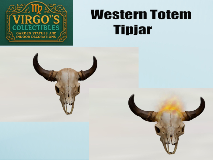Western Totem tip jar  Boxed