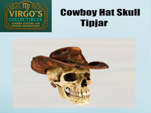 Cowboy Hat Skull  tipjar Boxed