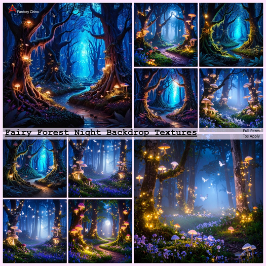Fairy Forest Night Textures