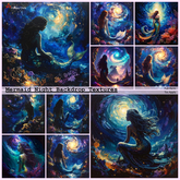 Mermaid Night Backdrop Textures
