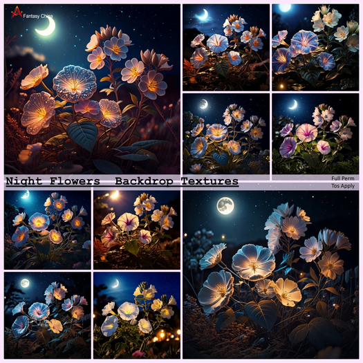 Night Flowers Textures 