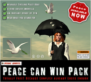 FREE! Wearable circling Peace Dove & Soiled Umbrella ( L&R hand )