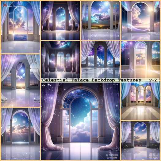 Celestial Palace Backdrop Textures