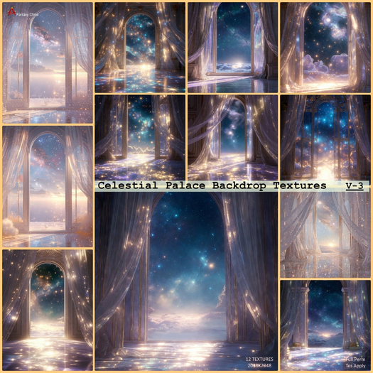 Celestial Palace Backdrop Textures