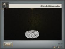Diski Gold Chandelier