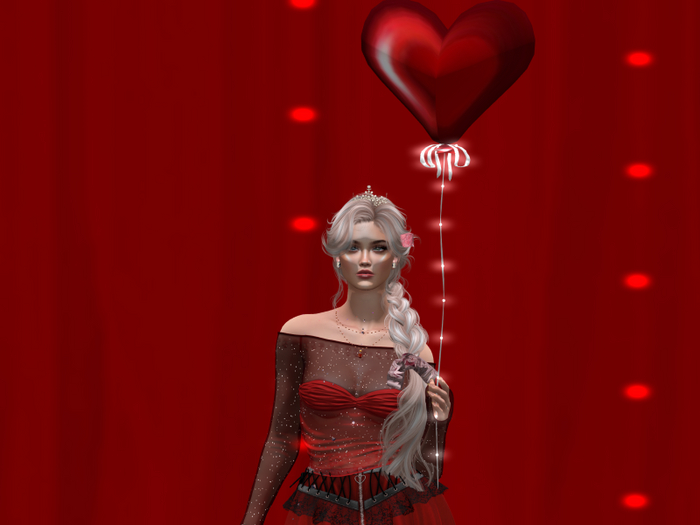 Red Heart Balloon with&without Lights (ADD) Mod-trans (BOX)