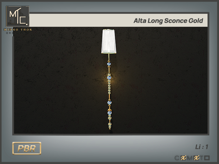 Alta long Sconce Gold