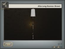 Aplique de pared marrón – Alta Long Sconce