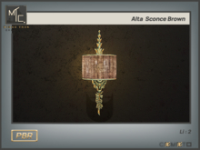 Applique murale Alta Sconce marron