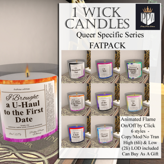 PPW - Candle Queer Specific Set (ADD)