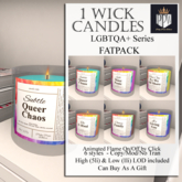 PPW - 3 Wick Candle LGTBQA+ Set (ADD)