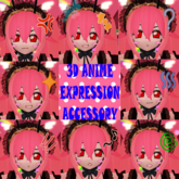 3D anime expressions accessory ~